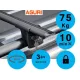 Aguri runner 120 cm A/B černé hliník Střešní nosič integrovanými podélníky (51025)