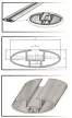 Aguri runner 120 cm A/B černé hliník Střešní nosič integrovanými podélníky (51025)