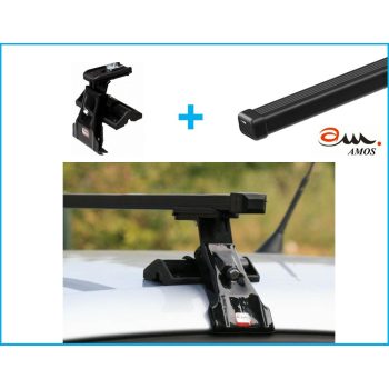   Amos D-3 ocelový střešní nosič s lemováním, nezamykatelný, pro 3-dveřové automobily