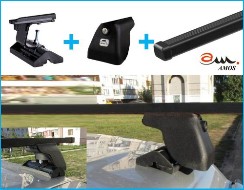 Amos C-15 ocelový zámek uzamykatelný střešní nosič pevný bod
