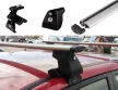 Amos D-4 tichý hliník uzamykatelný Střešní nosič pod střešní lem 3-dverový pro auta