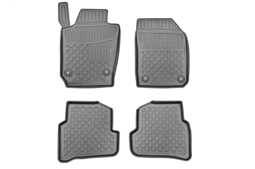 Eco s vysokým okrajem Gumové autokoberce SKODA Fabia NJ 2014-2021
