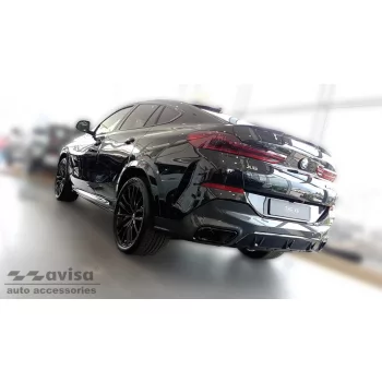   Avisa stříbrná saténová ocelová ochrana prahu (4 kusy) Bmw X6 III G06 2019->