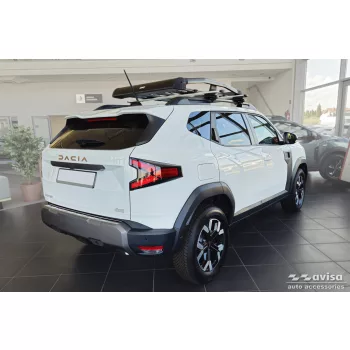   Avisa stříbrná ocelová ochrana prahu ražený "Lines" (4dílný) DACIA DUSTER III 2024->