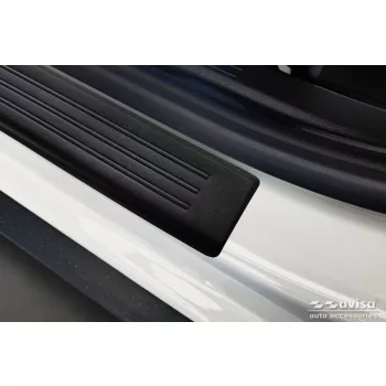   Avisa černá matná ocelová ochrana prahu ražený "Lines" (4dílný) DACIA DUSTER III 2024->