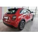 Avisa černá ocelová ochrana prahu ražený "Lines" (4dílný) FIAT 600 2023->