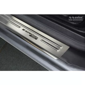   Avisa stříbrná saténová ocelová ochrana prahu "Special Edition" (2dílný) MERCEDES V Class W447/VITO III 2014->