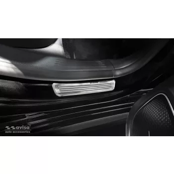   Avisa stříbrná zrcadlová ocel zadní ochrana prahu (2 vícekusový) MERCEDES CLA II SHOOTING BRAKE (X118) 2019->