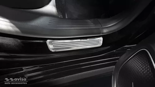 Avisa stříbrná zrcadlová ocel zadní ochrana prahu (2 vícekusový) MERCEDES CLA II SHOOTING BRAKE (X118) 2019->