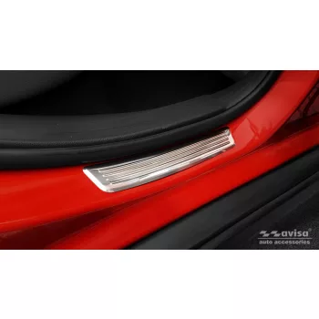   Avisa stříbrná zrcadlová ocel zadní ochrana prahu (2 vícekusový) MERCEDES GLA X156 2013-2017, FL2017-2019, MERCEDES GLA II H247 2019->