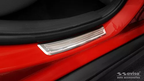 Avisa stříbrná zrcadlová ocel zadní ochrana prahu (2 vícekusový) MERCEDES GLA X156 2013-2017, FL2017-2019, MERCEDES GLA II H247 2019->