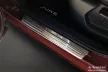 Avisa stříbrná saténová ocelová ochrana prahu ražený "Lines" (4dílný) NISSAN JUKE II 2019->