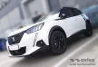 Avisa stříbrná saténová ocelová ochrana prahu (4 kusy) PEUGEOT 2008 II crossover 2019->