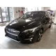 Avisa černá leštěná ocelová ochrana prahu "Sportline" s gravírováním SUBARU IMPREZA V (GT) 5D FL2017->