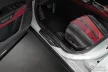Avisa černá leštěná ocelová ochrana prahu ražený "Lines" (4dílný) LEXUS NX II (AZ20) 2021->