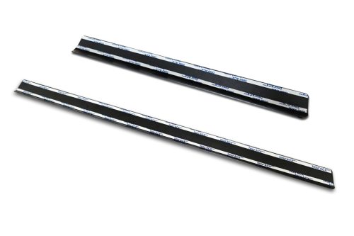 Avisa černé matné 3 mm bordázované hliníkové dolní ochrany prahu vzorované (2 kusy) TRANSIT CUSTOM II/TOURNEO CUSTOM ii 2023->/E-TRANSIT CUSTOM II atd.