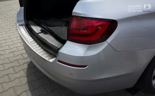 Avisa stříbrná saténová ocel Ochrana nakládací Bmw 5 F11 touring 2010-2013, FL 2013-2017