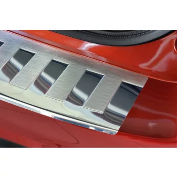   Avisa stříbrná saténová/stříbrná zrcadlová ocel Ochrana nakládací s drážkami, kartáčovaná HONDA Civic Tourer 2014-2015, FL2015-