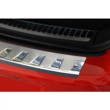   Avisa stříbrná saténová ocel Ochrana nakládací s drážkami, kartáčovaná Seat Leon III (5F) ST/ST X-PERIENCE 2013-2017, FL2017-2020