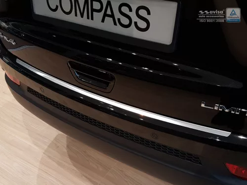 Avisa stříbrná saténová ocel Ochrana nakládací Jeep COMPASS II 2017-2021, FL 2021->