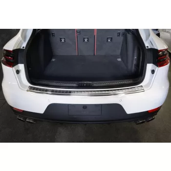   Avisa stříbrná saténová ocel Ochrana nakládací PORSCHE MACAN 2013-2019, FL2019->2021, FL 2021->