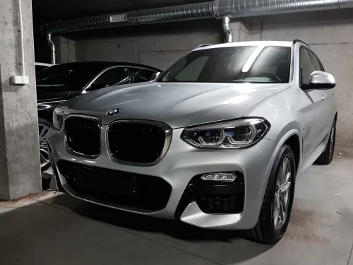 Avisa stříbrná saténová ocel Ochrana nakládací Bmw X3 (F97) M Competition 2019-2021, Bmw X3 G01 M-pakiet/M-Sport 2017-2021, FL2021-2024