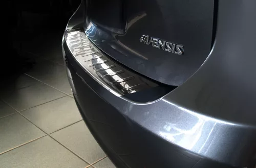 Avisa stříbrný satén ocel Ochrana nakládací TOYOTA AVENSIS III combi 2009-2011, FL2011-2015