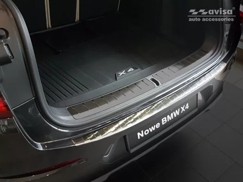 Avisa stříbrná saténová ocel Ochrana nakládací Bmw X4 II (GO2) 2018-2021, FL 2021->