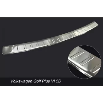   Avisa stříbrný satén ocel Ochrana nakládací VOLKSWAGEN Golf PLUS VI 5d 2009- 11.2012