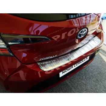   Avisa stříbrný satén ocel Ochrana nakládací TOYOTA Corolla XII Hatchback 2018->, TOYOTA Corolla XII GR SPORT Hatchback 2019->