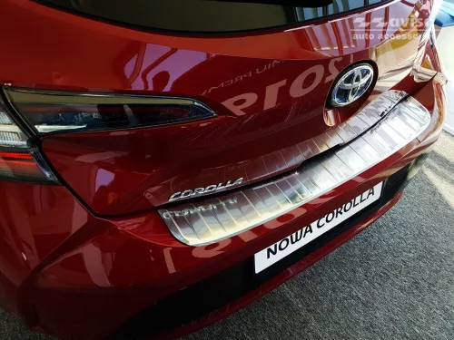 Avisa stříbrný satén ocel Ochrana nakládací TOYOTA Corolla XII Hatchback 2018->, TOYOTA Corolla XII GR SPORT Hatchback 2019->