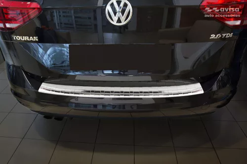 Avisa stříbrná saténová ocel Ochrana nakládací VOLKSWAGEN TOURAN III/R-line 2015