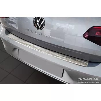   Avisa stříbrná saténová ocel Ochrana nakládací VOLKSWAGEN Passat B8 limousine 2014-2019, FL2019->2023