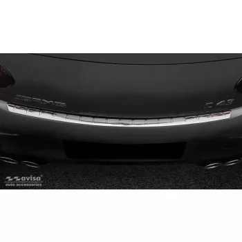   Avisa stříbrná saténová ocel Ochrana nakládací MERCEDES C Class C205 Coupe AMG 2015-2019, FL2019-2021