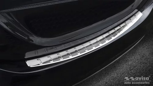 Avisa stříbrná saténová ocel Ochrana nakládací MERCEDES C Class IV W205/AMG limousine 2014-2019, FL2019-06.2021