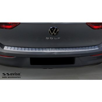   Avisa stříbrný satén ocel Ochrana nakládací VOLKSWAGEN Golf VIII Hatchback 5D 2019->/VW Golf VIII GTI Clubsport Edition 2019-2024 FL 2024->