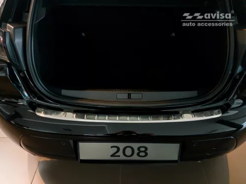 Avisa stříbrný satén ocel Ochrana nakládací PEUGEOT 208 II Hatchback 5D 2019-2023, FL.2023->
