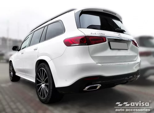 Avisa stříbrná saténová ocel Ochrana nakládací MERCEDES GLS II (X167) 2019-2023, FL 2023->/MERCEDES GLS II (X167) 63 AMG 2019-2023, FL 2023->