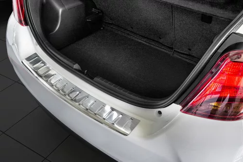 Avisa stříbrný satén ocel Ochrana nakládací TOYOTA Yaris III Hatchback FL2014-2017, FL2017-2019