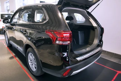 Avisa stříbrná saténová ocel Ochrana nakládací MITSUBISHI OUTLANDER III FL2015-2017, FL2017-2022, MITSUBISHI OUTLANDER III PHEV FL2020-2022