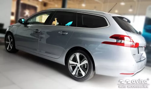 Avisa stříbrná saténová ocel Ochrana nakládací PEUGEOT 308 II SW combi 2013-2017, FL2017-2021