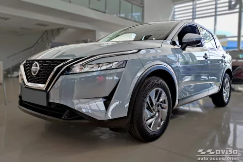 Avisa stříbrná saténová ocel lábtámasz NISSAN QASHQAI III crossover 2021->, NISSAN Qashqai 1.3 mild-hybrid 158 N-Connecta Xtronic 2023