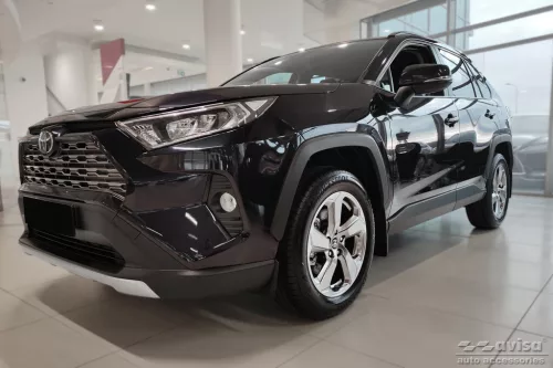 Avisa stříbrná saténová ocel lábtámasz TOYOTA RAV4 V generace/Hybrid 2018->
