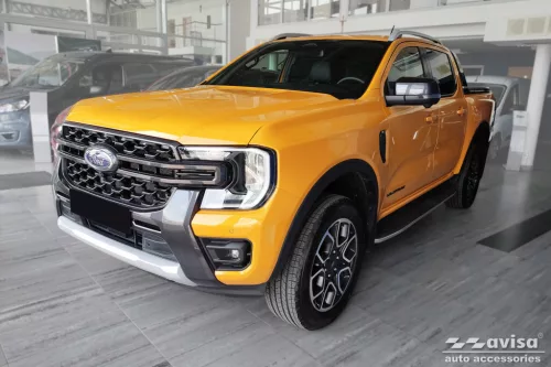 Avisa černý 3 mm vroubkovaný hliník lábtámasz FORD RANGER VI 2020->