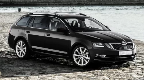 Avisa stříbrný zrcadlová ocel Ochrana nakládací SKODA Octavia III combi FL2016-2019