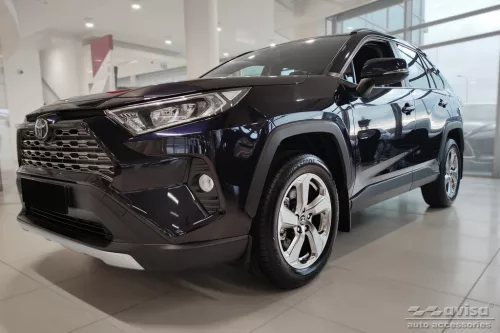 Avisa černé matt 3 mm bordázott hliník Ochrana nakládací TOYOTA RAV4 V generation/Hybrid 2018->