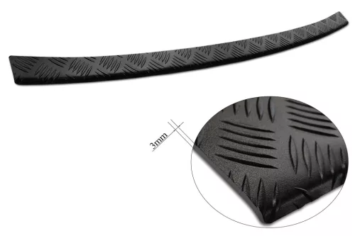 Avisa černé matné 3 mm vroubkované hliníkové Ochrana nakládací Volvo XC90 II 2015-2019 FL.2019 - 2024 FL.2024