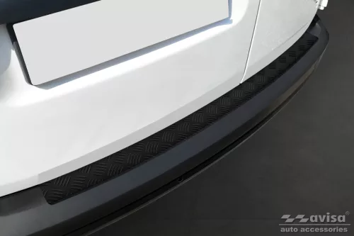 Avisa černé matt 3 mm bordázott hliník Ochrana nakládací VOLKSWAGEN CADDY 2003-2015, FL2015-2020, VOLKSWAGEN CADDY MAXI 2003-2015, FL02.2015->2020
