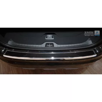   Avisa zrcadlová ocel, černé karbon ocel a karbon Ochrana nakládací Volvo XC60 2013-2017