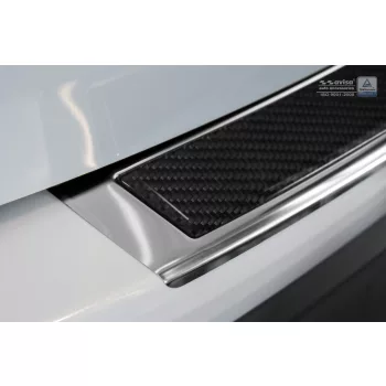   Avisa zrcadlová ocel, černý karbon ocel a karbon Ochrana nakládací Mazda CX-5 I 2012-2014, FL2014-2017